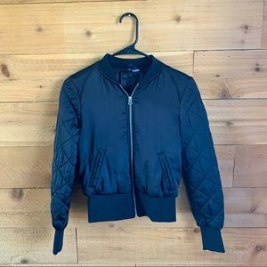 Black Bomber Jacket | Divided by H&M | Size 4